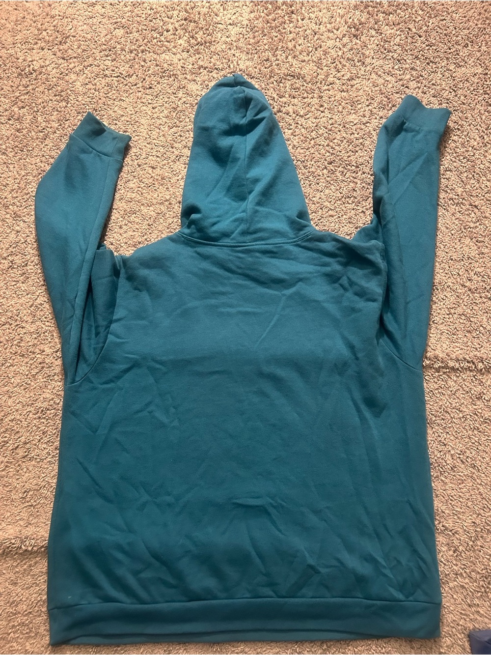 PINK Victoria's Secret Women's Teal Hoodie - Picture 3 of 3